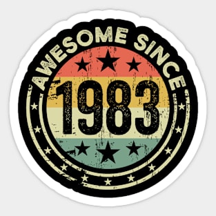 Awesome Since 1983 - 40th Birthday Sticker